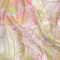 1 Yard Pink, Lime and White Metallic Pinstriped Floral Patchwork Silk Chiffon Couture Textile 55 Inch Width